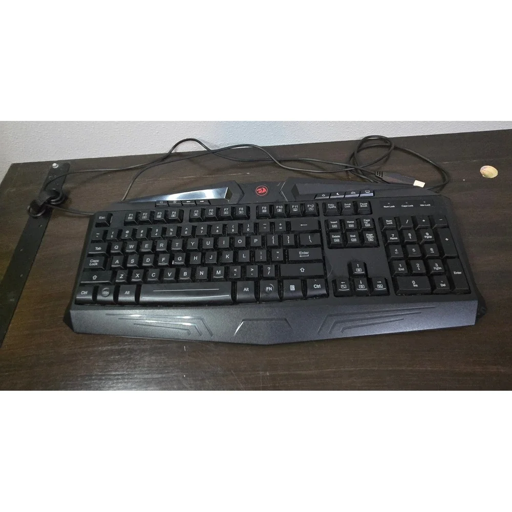 Redragon S101-1 Wired Gaming Keyboard USB Tested Works Read